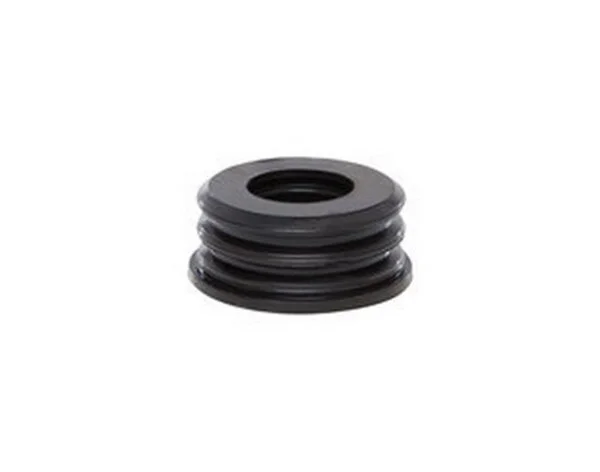 Polypipe 50mm Rubber Soil Boss Adaptor, Black