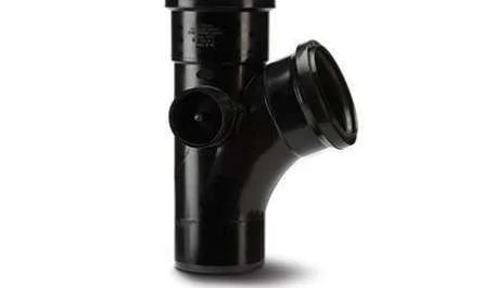Polypipe 110mm Soil 112 Equal Single Branch, Black