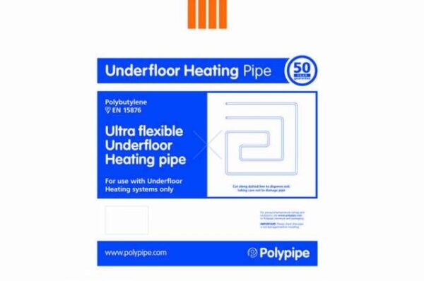Polypipe Polyplumb 15mm x 100m Underfloor Heating Pipe, Polybutylene | Torne Valley