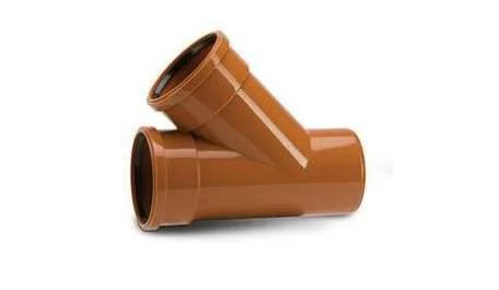 Polypipe 110mm Underground 45 Double Socket Equal Junction, Terracotta