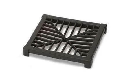 Polypipe 150mm Square Plastic Grid For Gully, Black