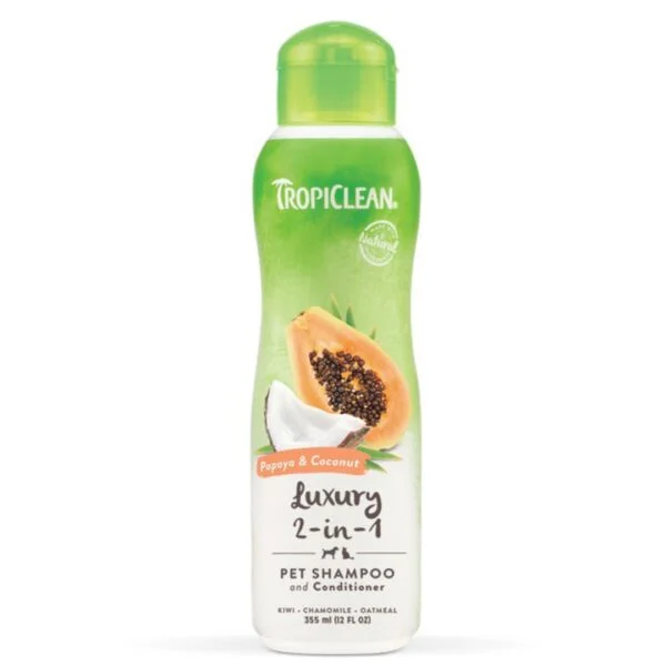 Tropiclean Papaya and Coconut Shampoo 355ml