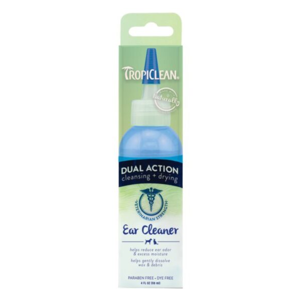 Tropiclean Dual Action Ear Cleaner 118ml | Torne Valley