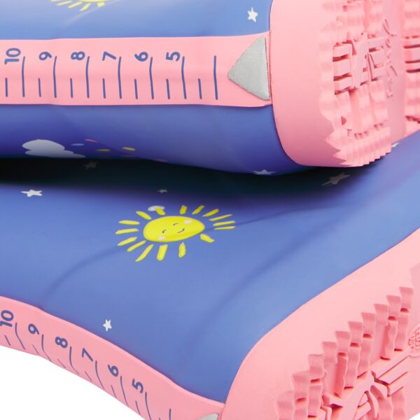 Joules Blue Cloud Printed Roll Up Flexible Junior Wellies | Torne Valley