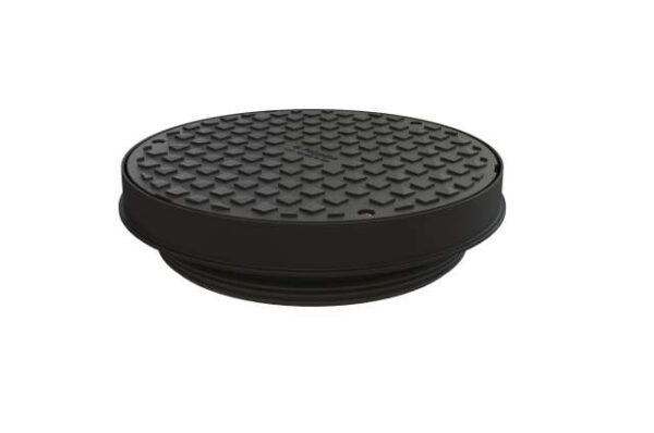 Polypipe 320mm Round PVC Chamber Cover and Frame, Black