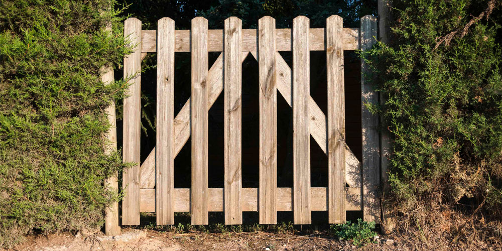 Wooden gate