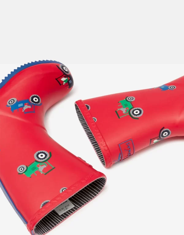 Joules Red Tractor Wellies for Kids
