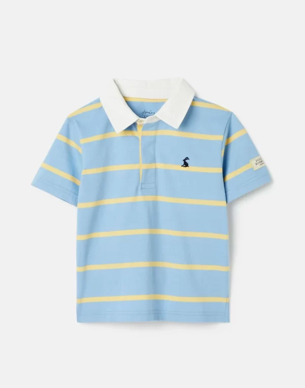 Blue and yellow striped Polo Shirt from Joules for boys