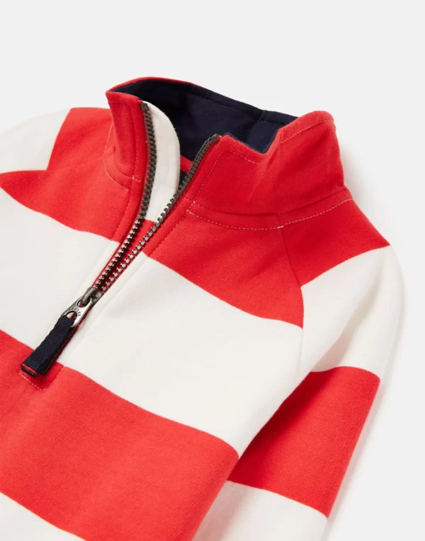 Striped Zipped jumper