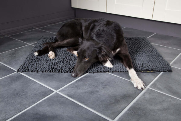 Grey Dog Mat