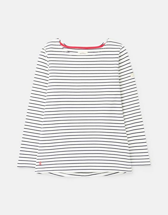 Front of Stripey Joules Jersey Top