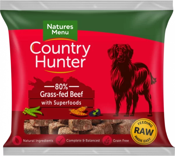 Country Hunter Beef Natures Menu dog food frozen