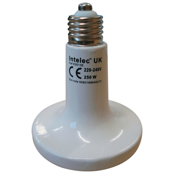 INTELEC DULL EMITTER CERAMIC INFRA-RED HEAT BULB for livestock