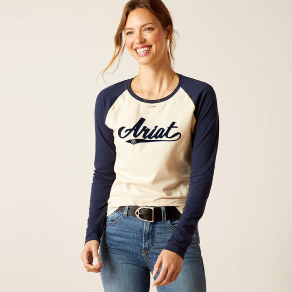 Ariat Varsity Style Tshirt Long Sleeve Simple Starter