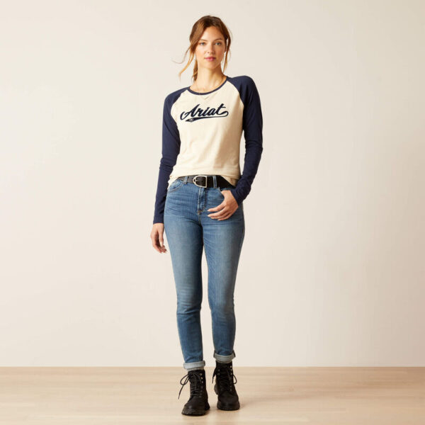 Ariat T-shirt navy and cream