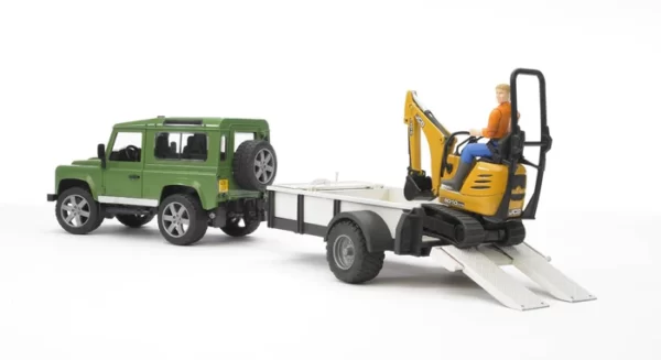 Land Rover Toy Defender Trailer and Digger Toy
