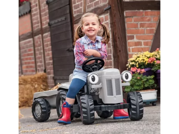 Rolly Kid Little Grey Fergie Tractor & Trailer