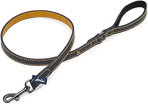 Joules Navy Dog Leather Lead