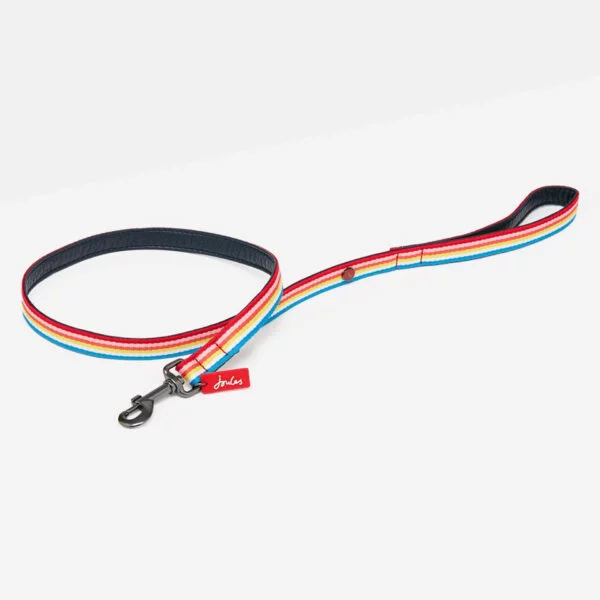 Joules Rainbow Stripe Dog Lead