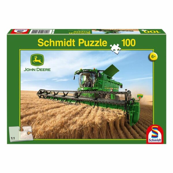 Combine harvester jigsaw puzzle john deere