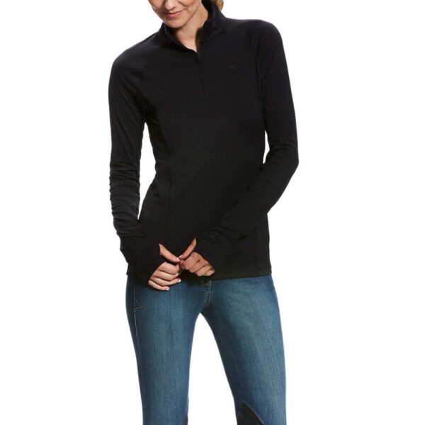 WOMENS LOWELL 2.0 1/4 ZIP BLACK | Torne Valley