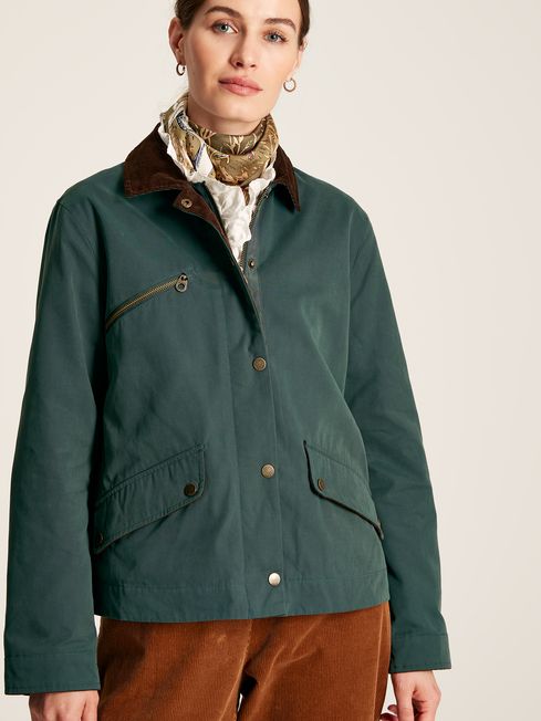 JOULES BELFIELD WAX JACKET TEAL | Torne Valley