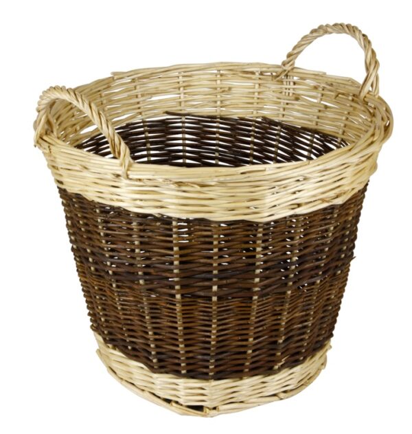 Hearth & Home Two Tone Log Basket - 48cm