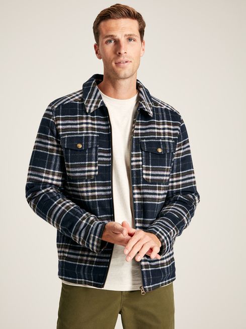 JOULES MENS SHACKET NAVY CHECK | Torne Valley