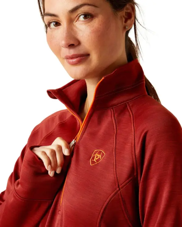 ARIAT TEK TEAM 1/2 ZIP SWEATSHIRT RED | Torne Valley