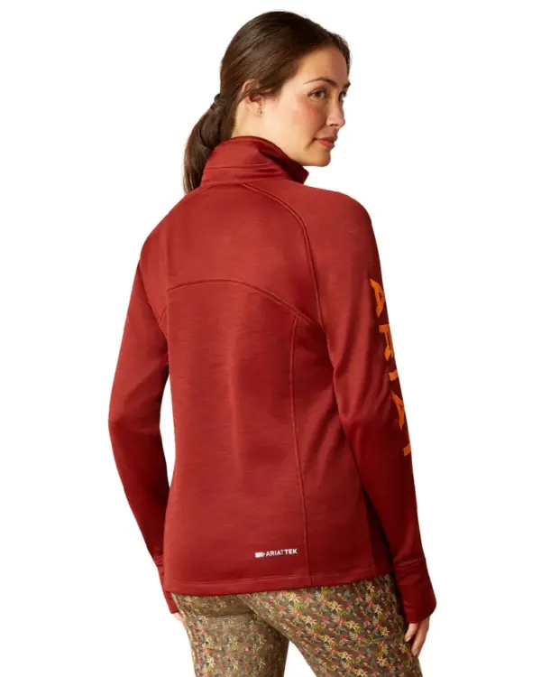 ARIAT TEK TEAM 1/2 ZIP SWEATSHIRT RED | Torne Valley