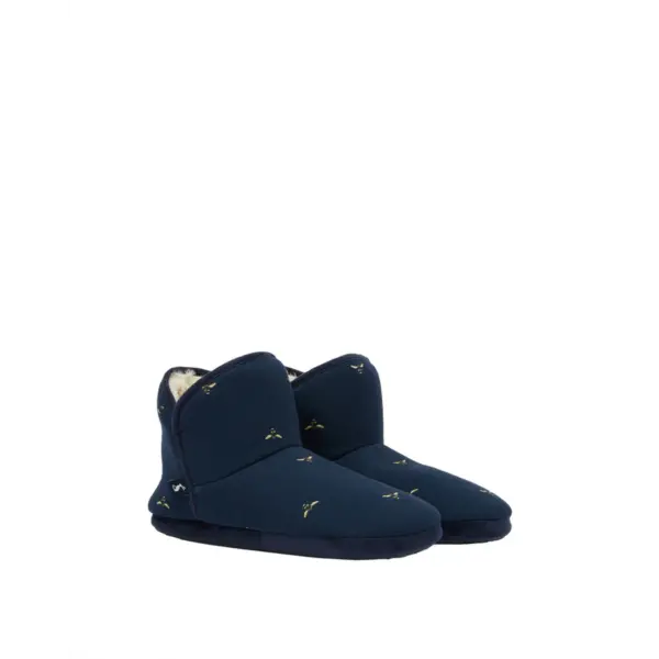 JOULES CABIN LUXE SLIPPER NAVY BEES - Image 2