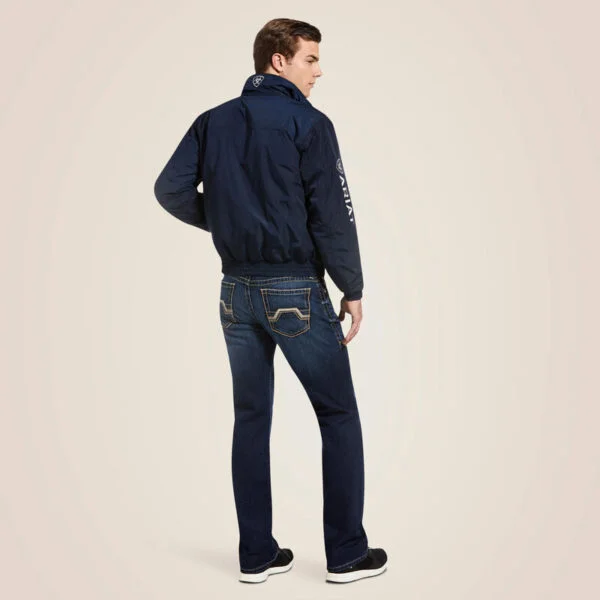 MENS STABLE TEAM JACKET NAVY - Image 3