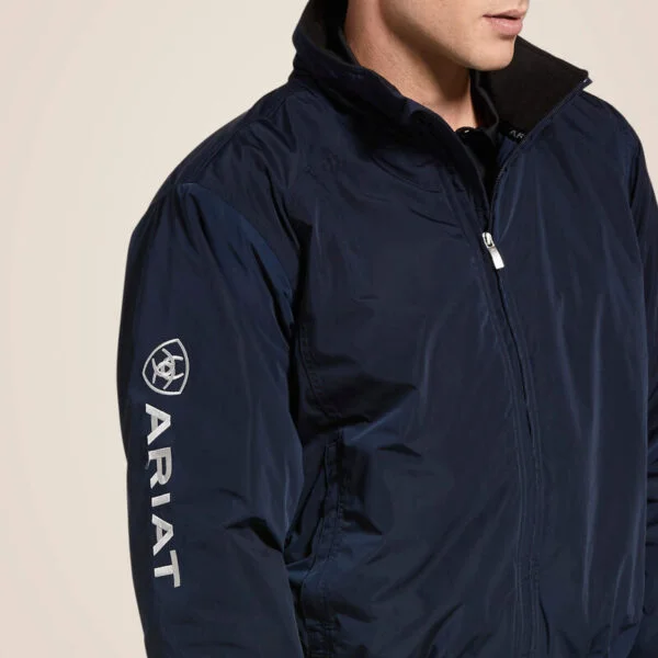MENS STABLE TEAM JACKET NAVY - Image 2