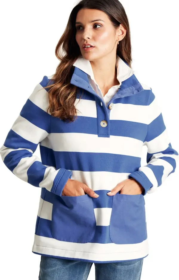 Serena Joules Sweatshirt in Blue | Torne Valley