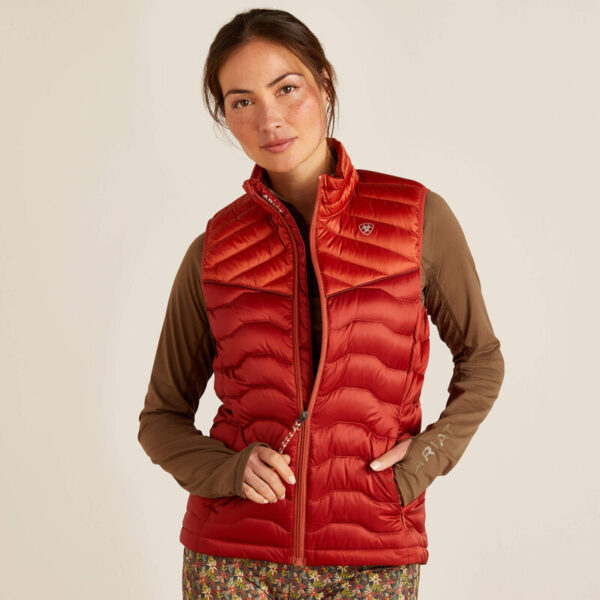 WOMENS IDEAL DOWN VEST RED | Torne Valley