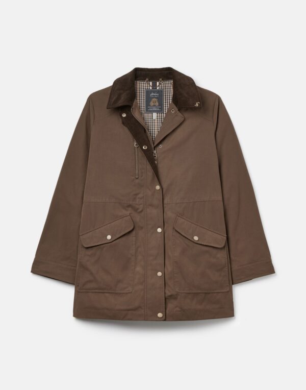 Joules Montford Waxed Jacket - Sable Brown