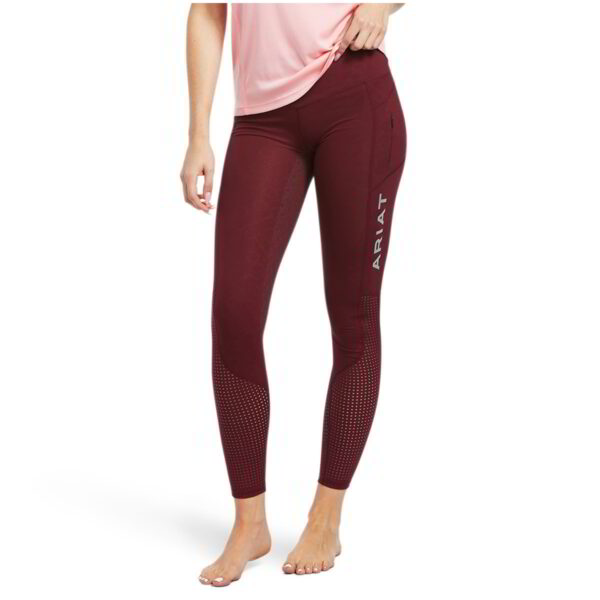 Ariat Women's EOS Full Seat Tights - Zinfandel Bit Print Emboss | Torne Valley