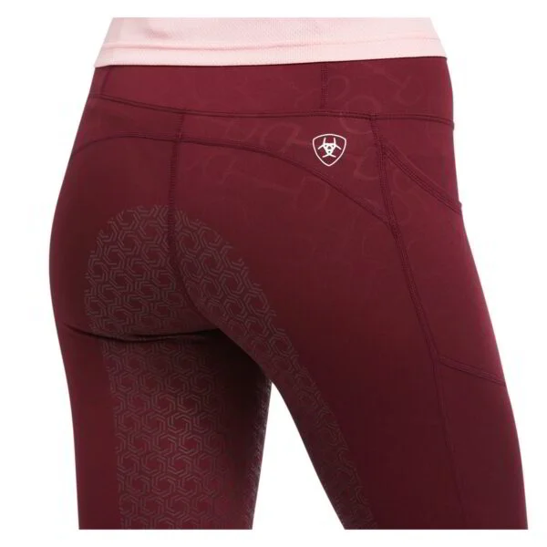Ariat Women's EOS Full Seat Tights - Zinfandel Bit Print Emboss - Image 5