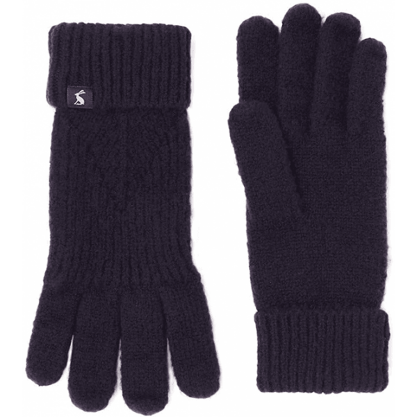 JOULES Thurley Womens Knitted Gloves - French Navy