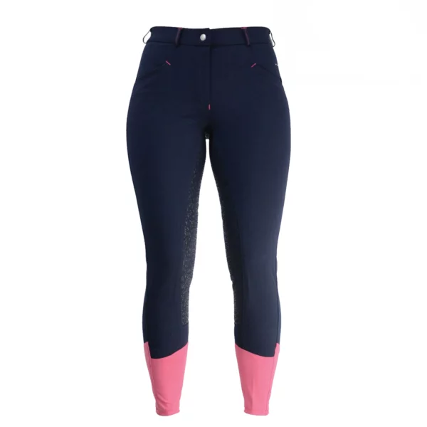 Learmouth Breeches Navy/Raspberry | Torne Valley