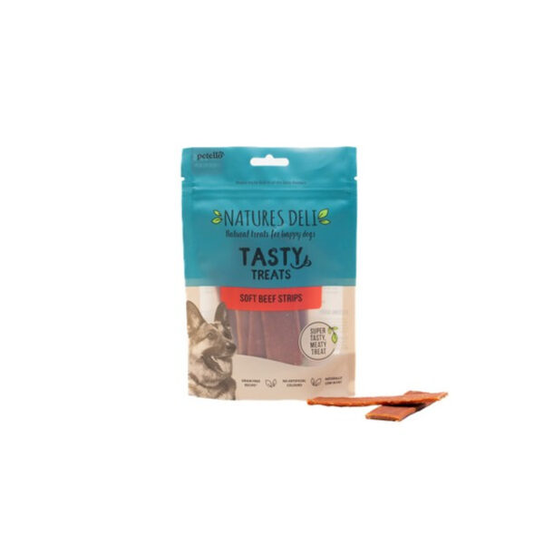 NATURES DELI SOFT BEEF STRIPS 100G | Torne Valley