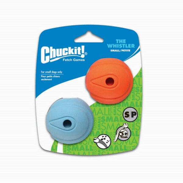 CHUCKIT THE WHISTLER BALL SML 2PK