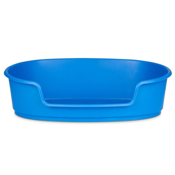 PLASTIC BLUE DOG BED