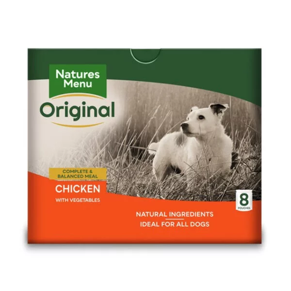 NATURES MENU POUCH CHICKEN 8PK 300G