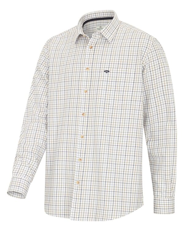 HOGGS OF FIFE SHIRT TATTERSALL SHIRT NAVY LRG | Torne Valley