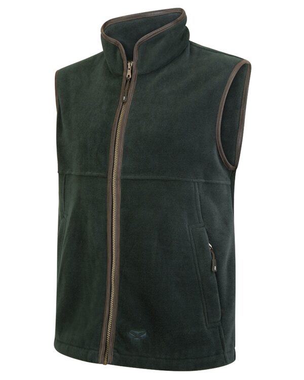 HOGGS OF FIFE STENTON FLEECE GILET PINE | Torne Valley