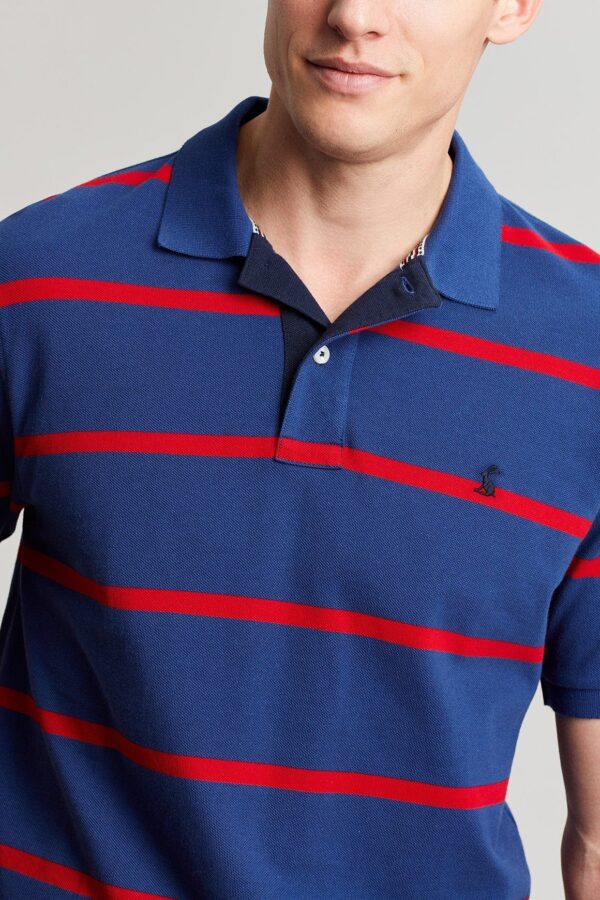 JOULES FILBERT POLO SHIRT RED STRIPE | Torne Valley