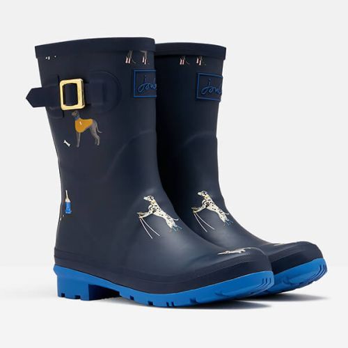 JOULES MOLLY WELLY NAVY RAIN DOGS | Torne Valley