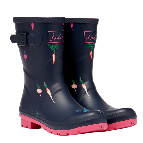 JOULES MOLLY WELLY NAVY VEG PATTERN | Torne Valley