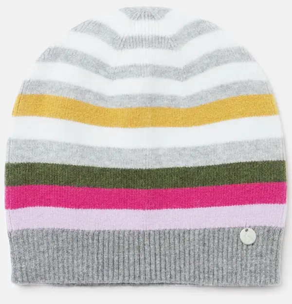 JOULES ZELDA HAT GREY STRIPE | Torne Valley